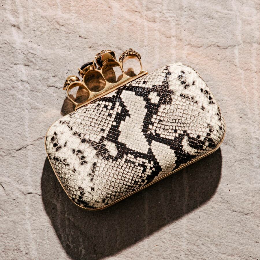 Snake print grab bag