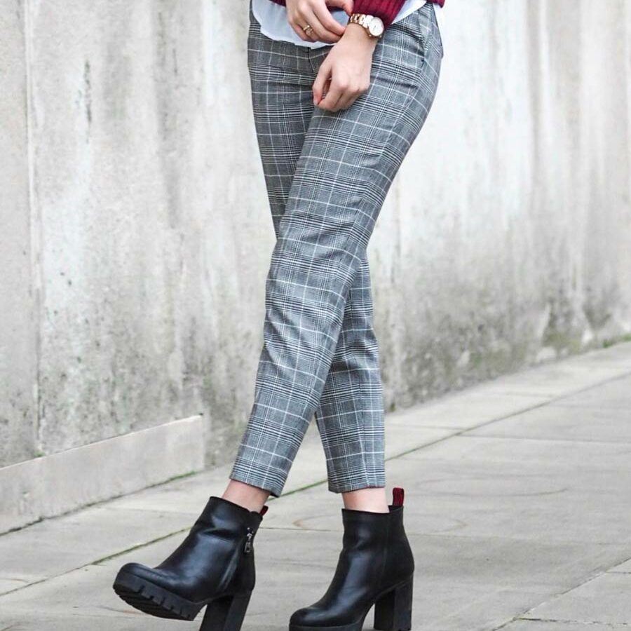 Low block heel boots