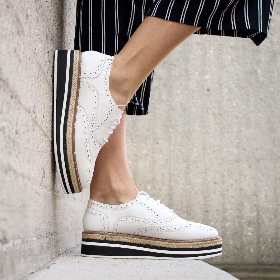 Leather summer shoes