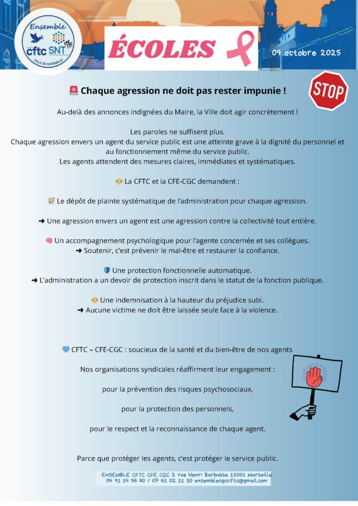 CFTC_CFE-CGC-AGRESSIONS DANS LES ECOLES