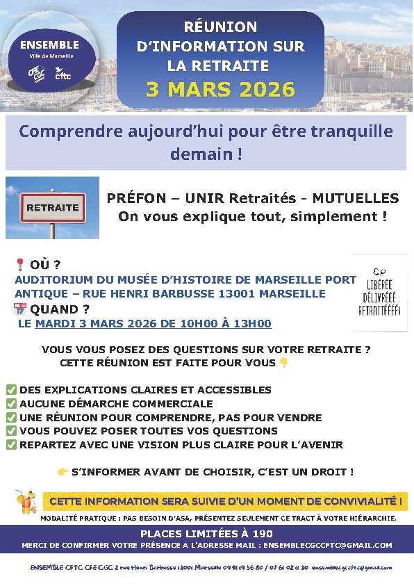 CFTC_CFE-CGC-Réunion d'information syndicale sur la retraite-3 mars 2026