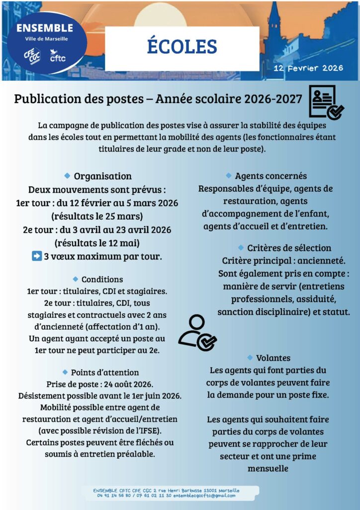 CFTC_CFE-CGC_Ecole_Publication des postes 2026 2027
